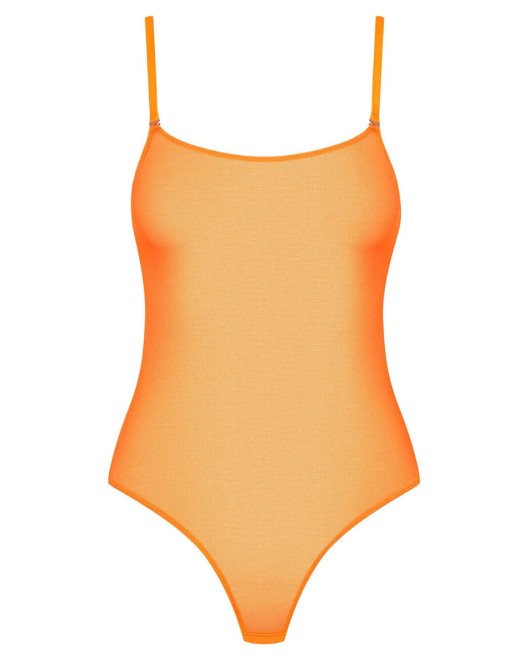 body string fluo transparent Corps à corps néon, orange, Maison Close, devant