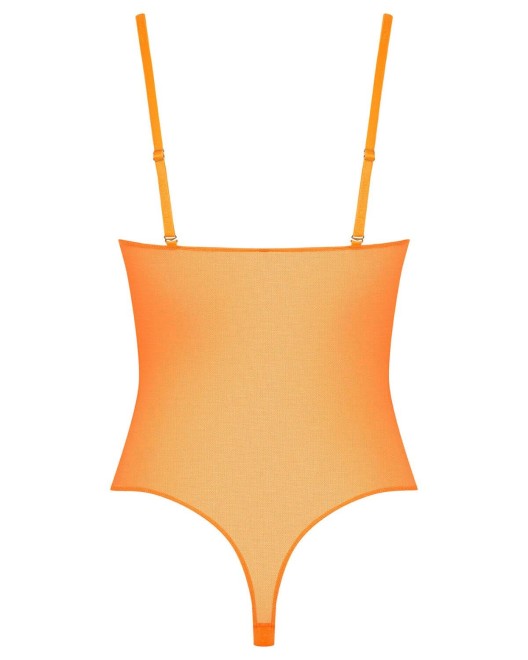 body string fluo transparent Corps à corps néon, orange, Maison Close, derrière