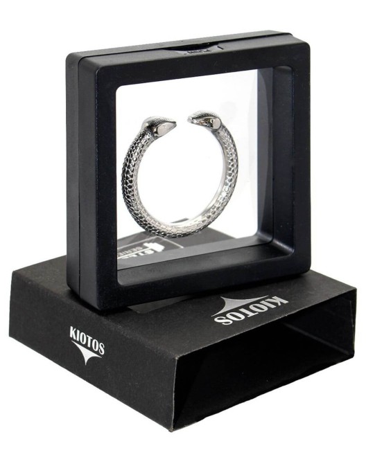 anneau de pénis bijou serpent, Kiotos, argent, présentoir