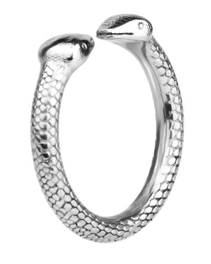 anneau de pénis bijou serpent, Kiotos, argent, vue profil