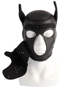 cagoule bdsm chien Puppy Hood, Sins inquisition, ouverte