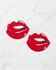 cache-tétons adhésifs en forme de bouche rouge