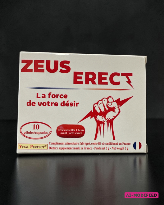 pillule erectile, zeus erect, petit format, photo studio