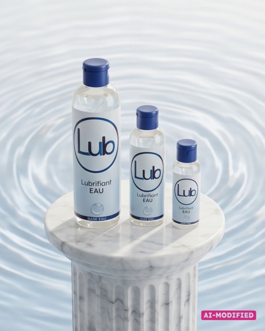photo produit, famille, lubrifiant, LUB, base, eau, ambiance, effet, eau