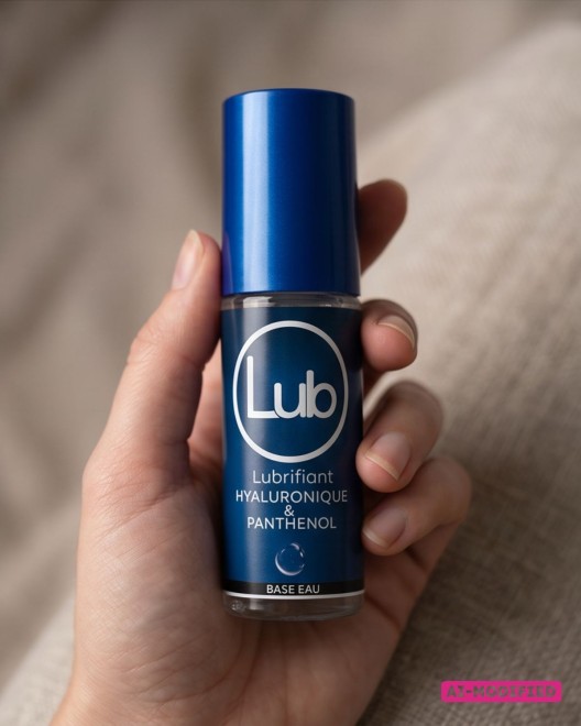 Photo produit, Lubrifiant hyaluronique,panthénol, LUB,100ml, main