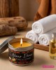Bougie de massage senteur tropical allumée