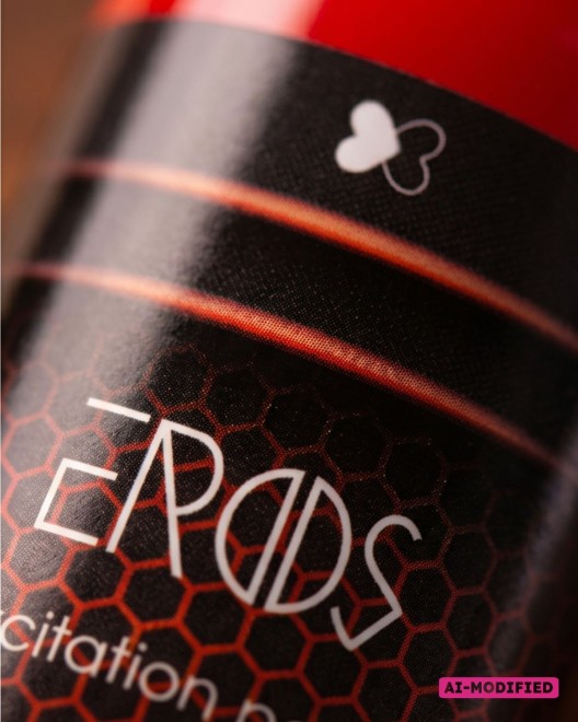 Gel d'excitation pour couple Eros, zoom sur l'étiquette du produit