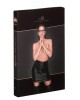 jupe taille haute à pression en wetlook, F226, Noir Handmade, boîte