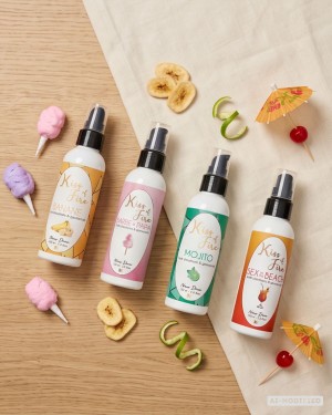 Kiss of Fire quatre parfums, huiles de massage chauffantes et gourmandes