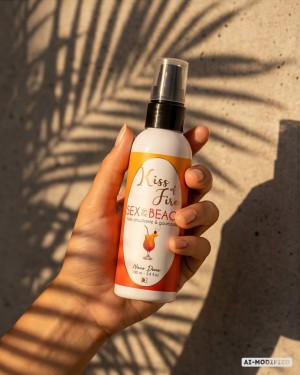Kiss of fire,  huile de massage chauffante et gourmande parfum sex on the beach