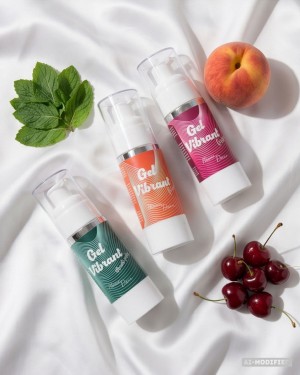 Gels vibrants Nous Deux, menthe polaire, cerise, pêche et cerise