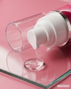 gel vibrant comestible, liquide