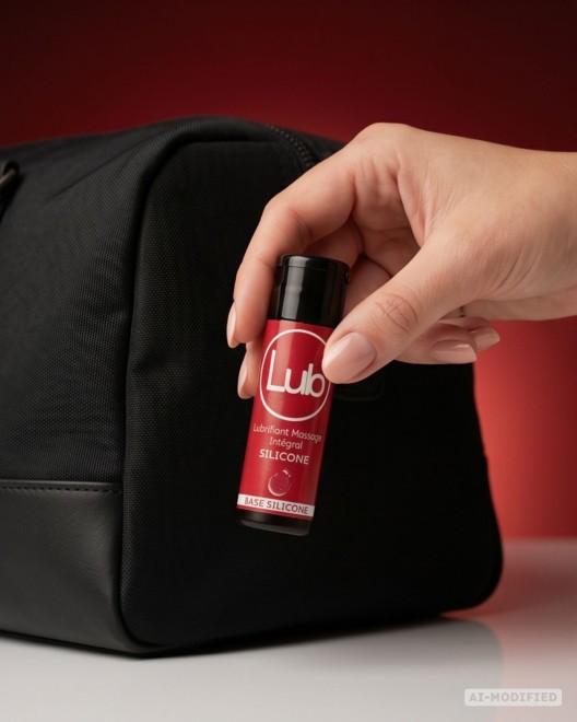 photo produit, lubrifiant, LUB, 30ml, petit format, sac, voyage