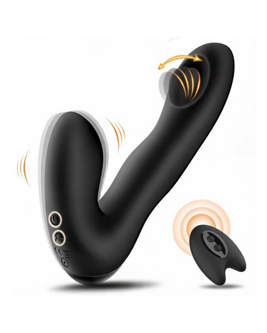 stimulateur prostatique télécommandé, Pro p me orgasmic, Paradise boutik, noir, vibrations et tapotements