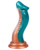 gode fantaisie serpent à ventouse, Le cobra, Paradise boutik, vert et doré, sextoy de côté