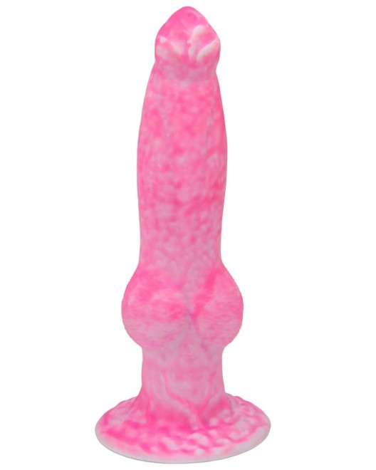 gode fantaisie télécommandé, Le dragon, rose, Paradise boutik, sextoy de face