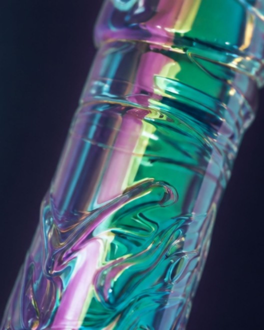 gode ventouse en verre, Glassia blue, Paradise boutik, zoom