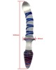 dildo et plug en verre 2-en-1, Glassia duo, Paradise boutik, dimensions