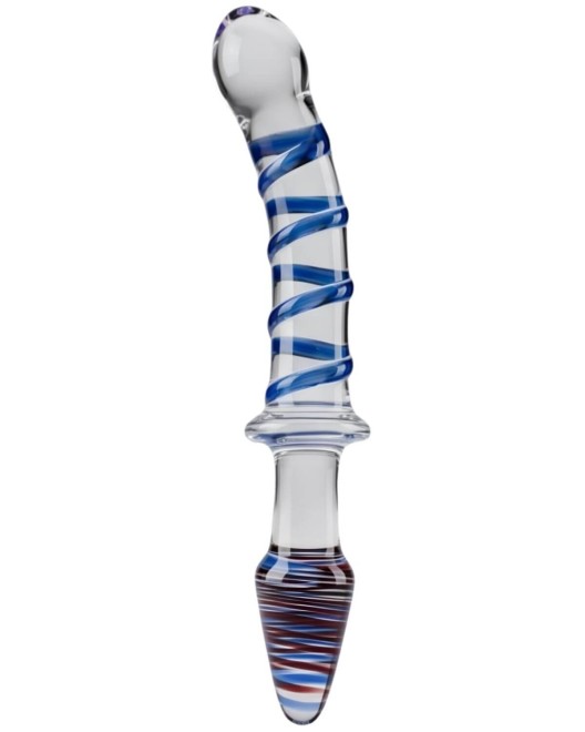 dildo et plug en verre 2-en-1, Glassia duo, Paradise boutik, sextoy