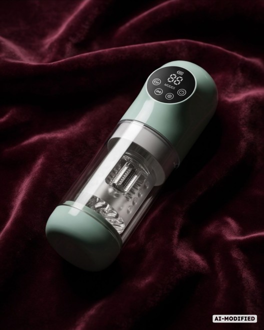 masturbateur masculin vibrant triple stimulation, Tornado, Paradise Boutik, drap velours