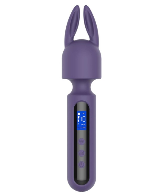 vibromasseur wand à trois embouts interchangeables, Sensiplay, Paradise boutik, avec tête rabbit