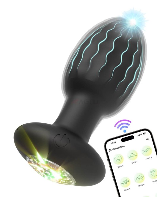bijou plug anal lumineux télécommandé, We plug connect light, Paradise Boutik, sextoy