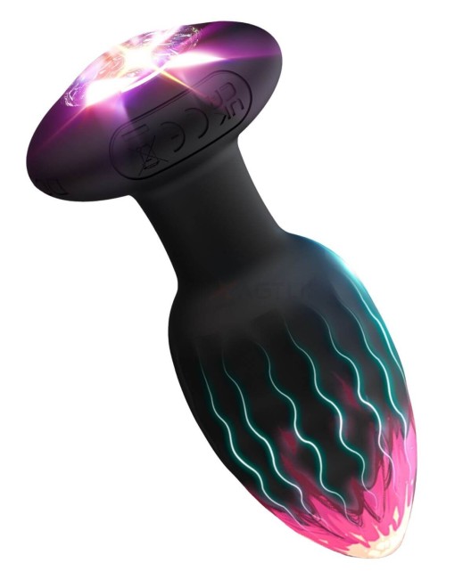 bijou plug anal lumineux télécommandé, We plug connect light, Paradise Boutik, sextoy allumé