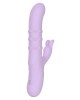 vibromasseur rabbit va-et-vient 4 stimulations, Gloria, Lilas, Paradise Boutik, sextoy vu de profil