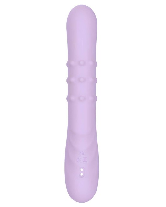 vibromasseur rabbit va-et-vient 4 stimulations, Gloria, Lilas, Paradise Boutik, sextoy vue arrière