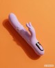 vibromasseur rabbit va-et-vient 4 stimulations, Gloria, Lilas, Paradise Boutik, photo studio