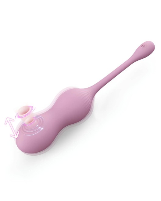 oeuf vibrant télécommandé vibrations et tapping, Rejoice Me, rose, Paradise Boutik, démo
