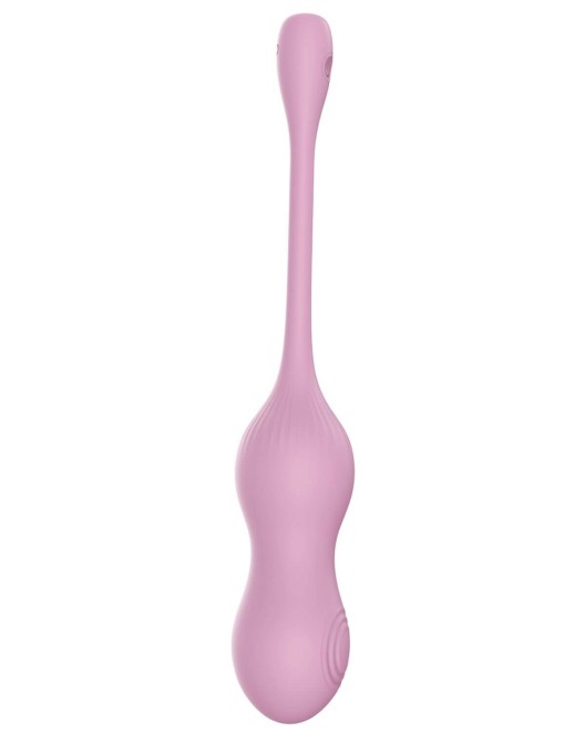 oeuf vibrant télécommandé vibrations et tapping, Rejoice Me, rose, Paradise Boutik, sextoy vue face