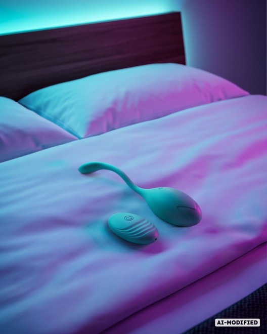 oeuf vibrant connecté et télécommandé, We desire connect, Paradise Boutik, vert, ambiance chambre