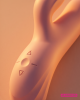 vibromasseur rabbit vibrations et vagues, Nami, rose, Paradise Boutik, zoom boutons