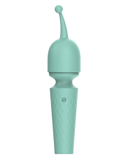 vibromasseur wand mini à 4 embouts, Five one, vert, Paradise boutik, avec tête fine