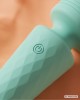 vibromasseur wand mini à 4 embouts, Five one, vert, Paradise boutik, zoom bouton