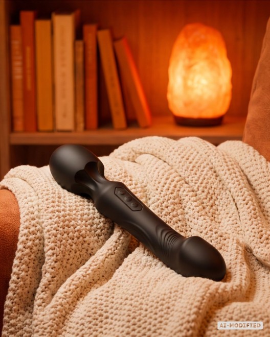 wand vibromasseur point g, Wanderfull, Paradise boutik, noir, canapé