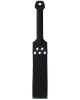 paddle bdsm en silicone souple, noir, Paradise boutik, vue de face