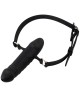 bâillon godemichet en silicone, noir, Paradise Boutik, produit seul