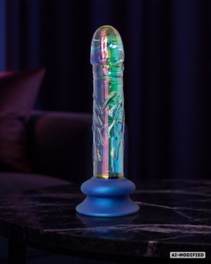 gode ventouse en verre, Glassia blue, Paradise boutik, studio