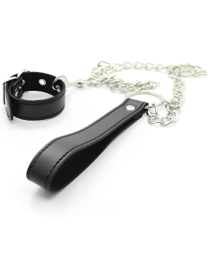 laisse bdsm avec cockring en simili cuir, Captive Paradise boutik, ensemble