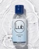 photo produit, lubrifiant, LUB, base, eau, 50ml, petit format, couché, effet, eau