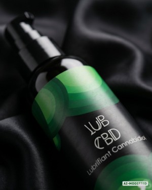 photo produit, Lubrifiant, LUB, CBD, zoom, etiquette