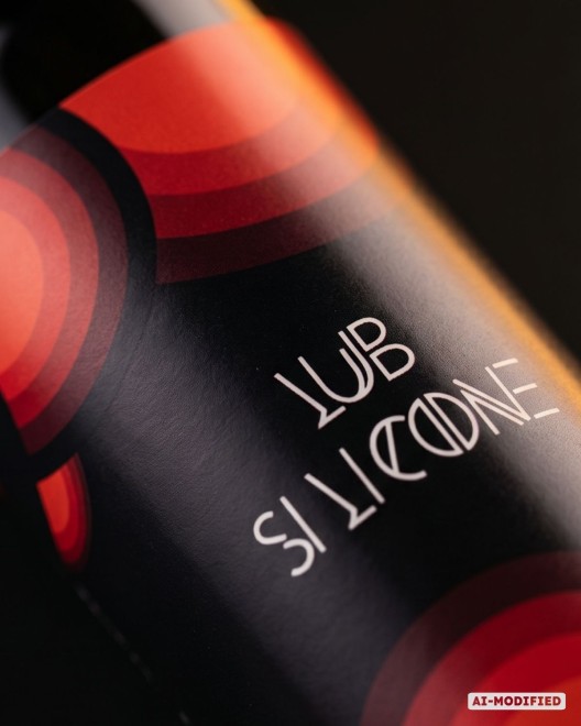 Zoom sur l'étiquette du Lubrifiant silicone