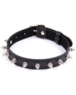 collier ras-de-cou en simili cuir clouté, Paradise boutik, vue de face