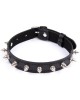 collier ras-de-cou en simili cuir clouté, Paradise boutik, vue de face