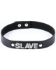 collier de soumission en simili cuir et strass, Slave, Paradise boutik, vue de face