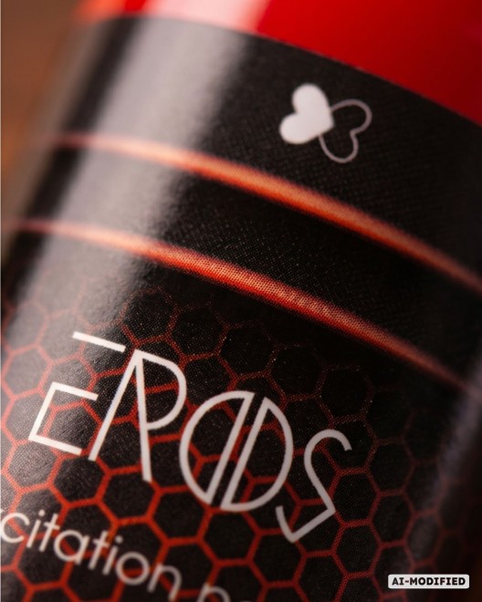 Gel d'excitation pour couple Eros, zoom sur l'étiquette du produit