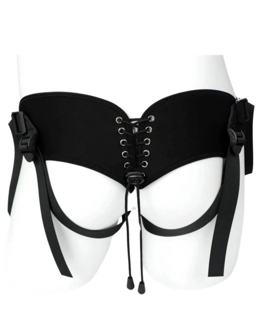 harnais strap-on réglable, Catch me 2, Paradise boutik, vue dos, fond blanc