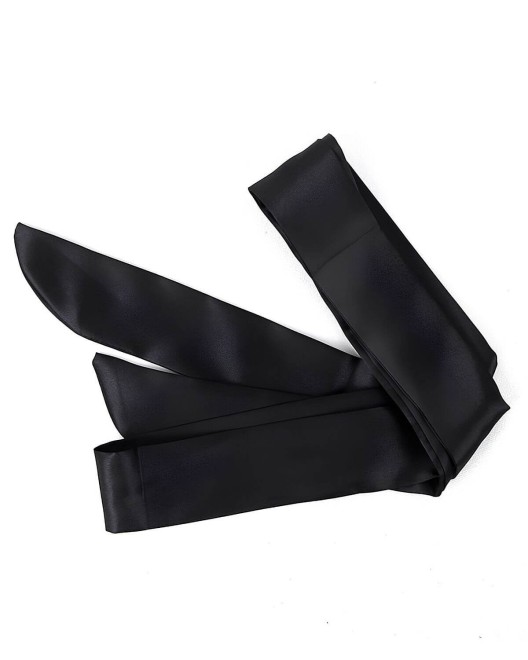 kimono en dentelle et string, noir, Paradise boutik, ceinture satin